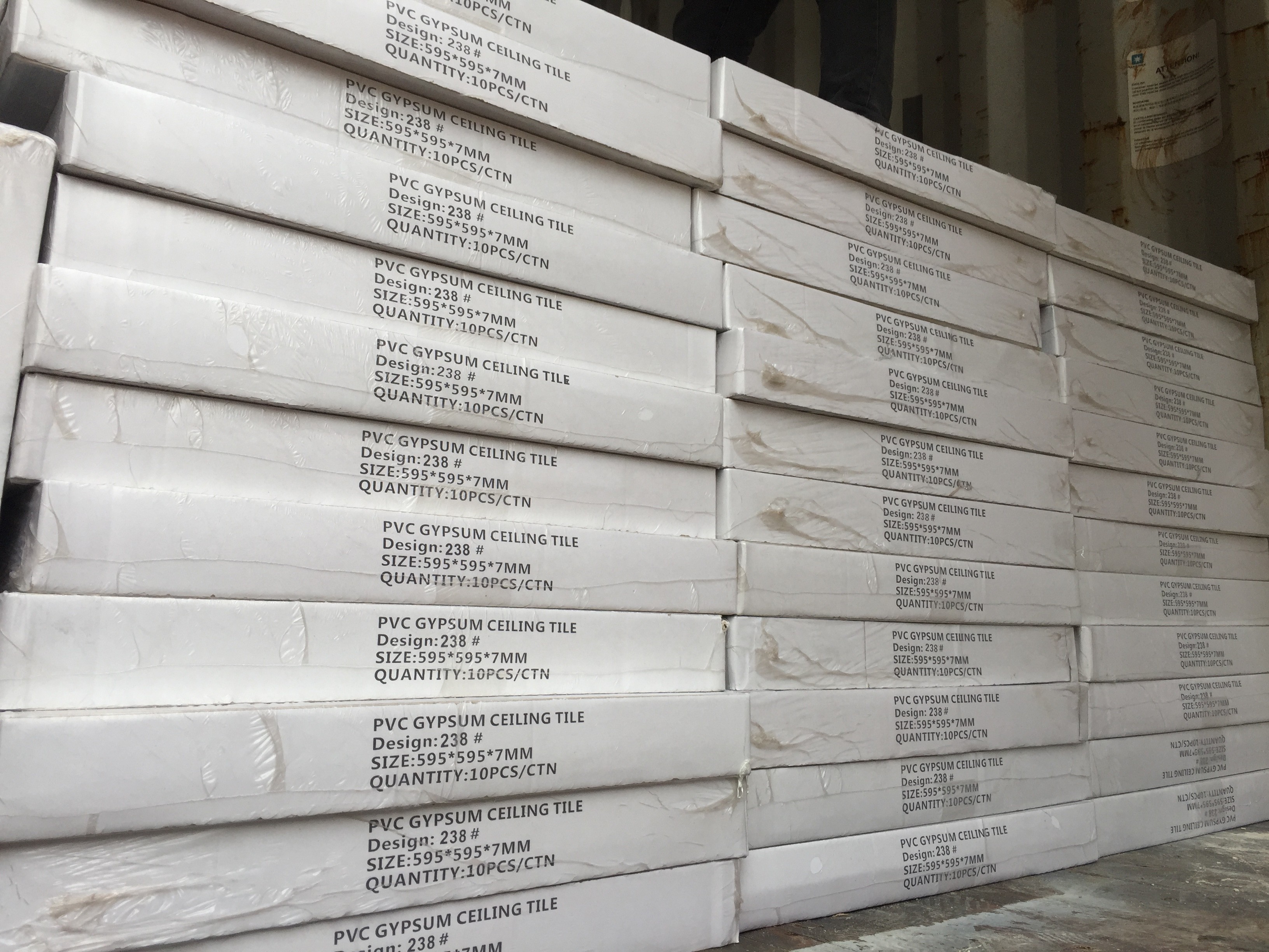 PVC Laminated Gypsum Ceiling Board in Indian Market Decorative Ceiling PVC Gypsum Ceilings