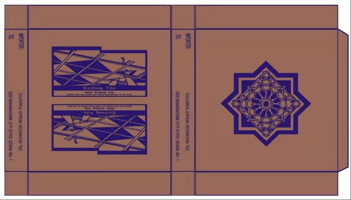 Colorful Gypsum Ceiling Tiles/GRG Gypsum Ceiling Board