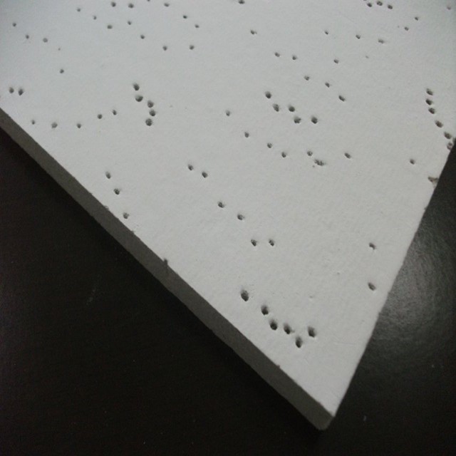 595mm Tegular Edge Mineral Fiber Ceiling Tiles Acoustic Fire-proof Ceiling Boards