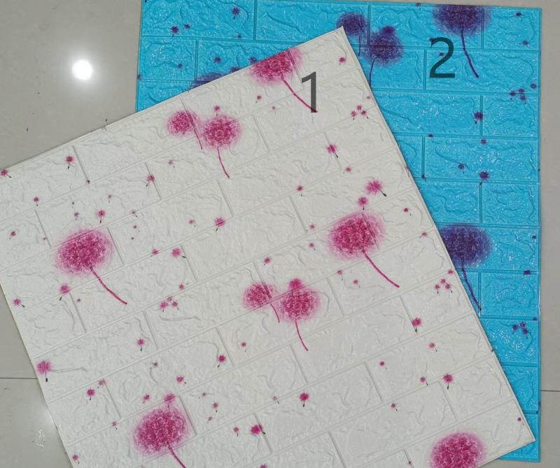 工厂直供3D立体泡沫自粘墙贴砖纹墙贴