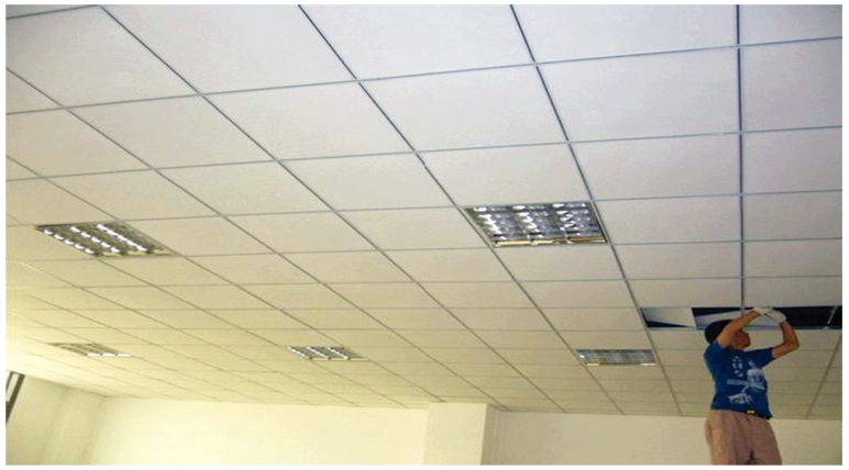 PVC Laminated Gypsum Ceiling Tiles/PVC Gypsum Board(图1) PVC Laminated Gypsum Ceiling Tiles/PVC Gypsum Board(图1)